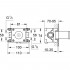 Шланговое подключение Grohe Grohtherm F 35034000 скрытая часть