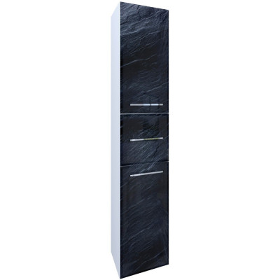 Шкаф-пенал Marka One Visbaden 30П black stone, R