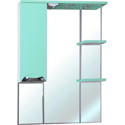 Зеркало-шкаф Bellezza Белла Люкс 75 L салатовый