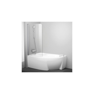 Шторка на ванну Ravak Rosa CVSK1 140/150 L Transparent, профиль блестящий