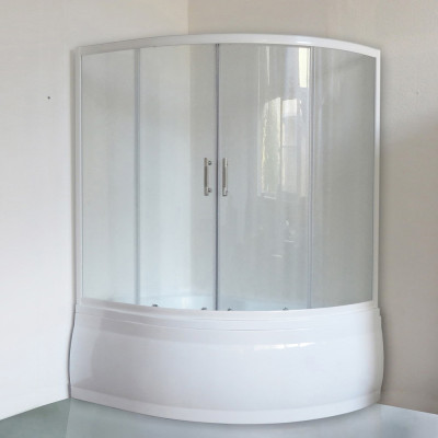 Шторка на ванну Royal Bath Alpine RB 170ALP-T 170 см, прозрачное стекло