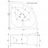Акриловая ванна Aquanet Fregate 122x122
