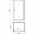 Душевой уголок Gemy Sunny Bay S28130-A70 70x70 см