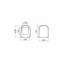 Крышка-сиденье VitrA D-Light 104-003-009 с микролифтом, петли хром