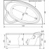 Акриловая ванна Aquanet Mayorca 150x100 R