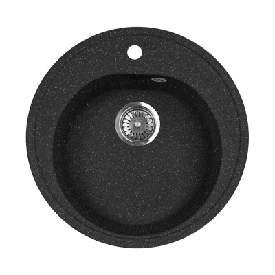 Мойка кухонная AquaGranitEx M-08 черная