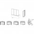 Шторка на ванну Ravak AVDP3-150 Transparent, профиль белый