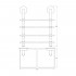 Полка Ellux Elegance ELE 049 4-ярусная, 60 см