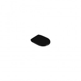 Крышка-сиденье Catalano Canova Royal черная, с микролифтом, петли хром