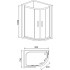 Душевой уголок RGW Classic CL-61 (965-990)x(765-790)x1850 профиль хром, стекло шиншилла
