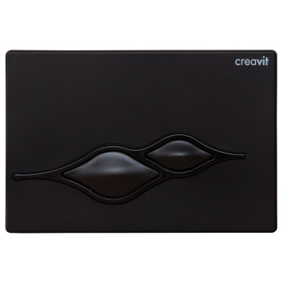 Кнопка смыва Creavit Ufo GP1002.02 черный глянцевый