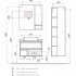 Тумба с раковиной Comforty Прага 75 дуб белый