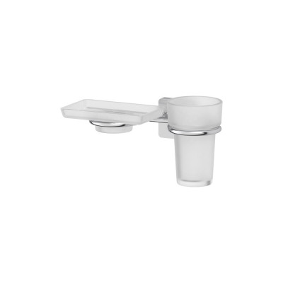 Стакан Ellux Avantgarde AVA 008-C02 с мыльницей