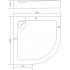 Поддон для душа Good Door Раунд R 100x100