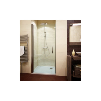 Душевая дверь в нишу GuteWetter Lux Door GK-601 левая 70 см стекло бесцветное, профиль хром