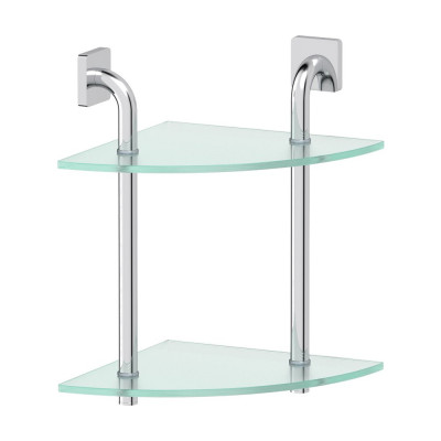 Полка Ellux Avantgarde AVA 052 2-ярусная, угловая, 26 см