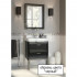Тумба с раковиной Kerama Marazzi Pompei 60 черная, с 3 ящиками