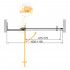 Душевая дверь в нишу Cezares Slider B 1 100/110 C Cr