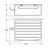 Полка FBS Ryna RYN 016 с крючком