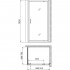 Душевой уголок Gemy Sunny Bay S28170-A70 90х70 см