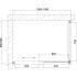 Душевой уголок Vegas Glass ZP+ZPV 140*90 07 01 профиль матовый хром, стекло прозрачное