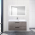 Тумба с раковиной BelBagno Aurora 100 pietra grigio