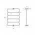 Полотенцесушитель электрический Energy G Aura 100x60