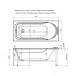 Акриловая ванна Aquanet West 150x70