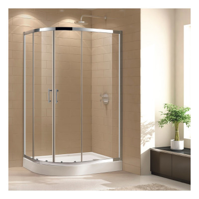 Душевой уголок Cezares ECO-O-RH-2-100/80-C-Cr стекло прозрачное