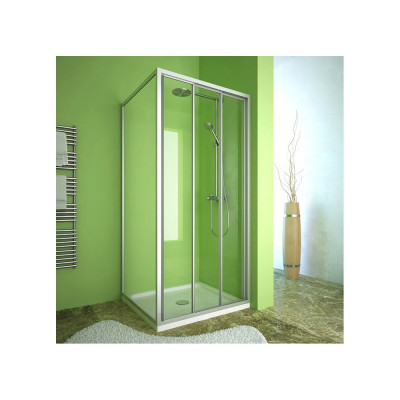 Душевой уголок GuteWetter Practic Square GK-403 правая 120x120 см стекло бесцветное, профиль матовый хром