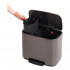 Мусорное ведро Brabantia Bo Pedal Bin 121203 23 + 11 л