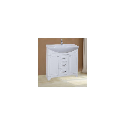 Тумба с раковиной Bellezza Камелия 85 белая Н, раковина Kirovit Стиль 85