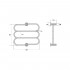 Полотенцесушитель электрический Energy G Aura 60x60
