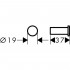 Крючок Hansgrohe Logis Universal 41711000