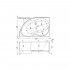 Акриловая ванна Aquanet Graciosa 150x90 L
