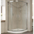 Душевой уголок Vegas Glass ZS-F 110*90 08 01 профиль глянцевый хром, стекло прозрачное