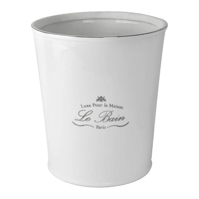 Мусорное ведро Kassatex Le Bain White ALB-WB-W белое,серебро, 5 л