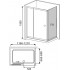 Душевой уголок RGW Classic CL-45 (1160-1210)x700x1850 профиль хром, стекло шиншилла