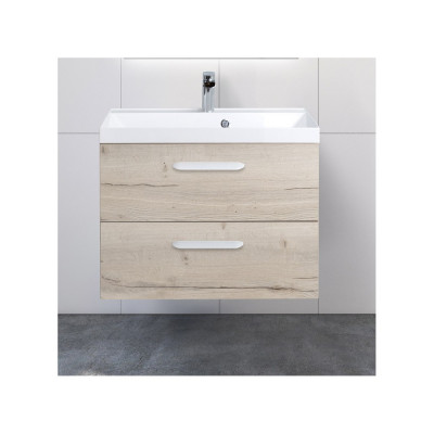 Тумба с раковиной BelBagno Aurora 70 rovere galifax bianco