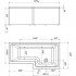Акриловая ванна Marka One Linea 165x85 см R