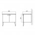 Тумба с раковиной BelBagno Atria 83 bianco lucido
