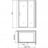 Душевой уголок Gemy Sunny Bay S28191E-A85 140х85 см