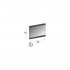 Зеркало Cezares 45007 c LED-подсветкой touch system 80х70