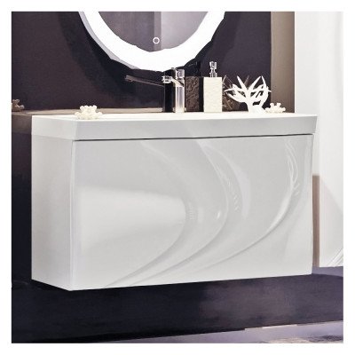 Тумба с раковиной Aima Design Mirage 90 white