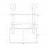 Полка Ellux Elegance ELE 034 2-ярусная, 30 см