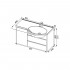 Тумба для комплекта Aquanet Лайн 90 R