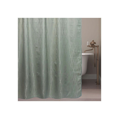Штора для ванной Bath Plus Decor collection JAC1502 180x200, зеленая