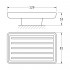Стакан Ellux Avantgarde AVA 008-C01 с мыльницей