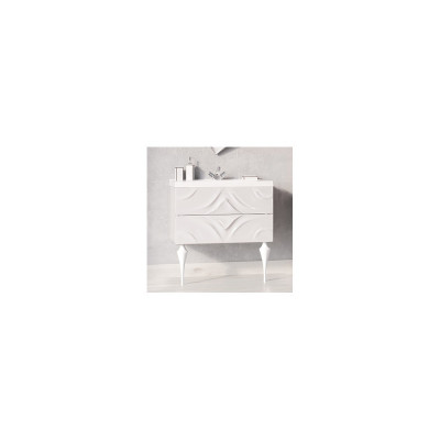 Тумба с раковиной Marka One Angel 80 white