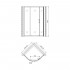 Душевой уголок Gemy Victoria S30071A 90x90 см